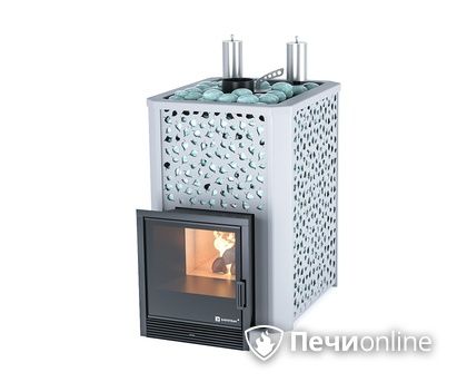 Дровяная печь-каменка ИзиСтим Ялта 25К (Березовый лист), AISI 321 в Архангельске